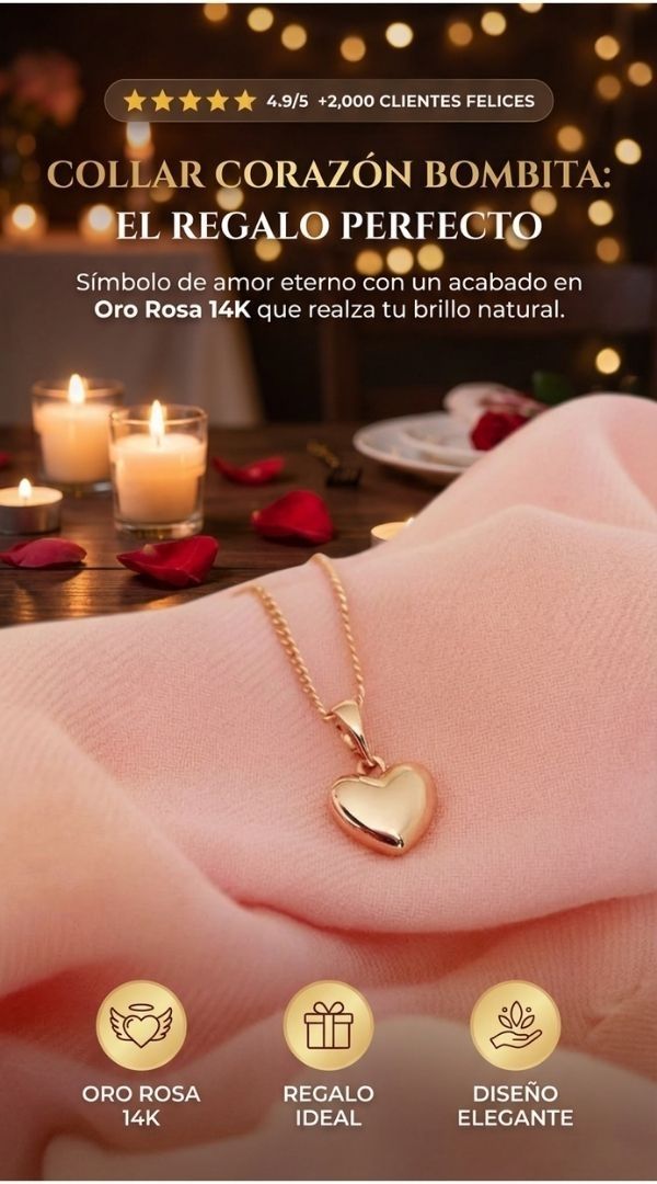 Collar Corazon Bombita