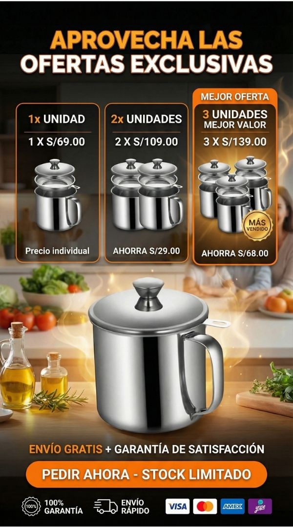 🍳🛢️🍟👩‍🍳 OLLA CON FILTRO PARA ACEITE 🍽️✨