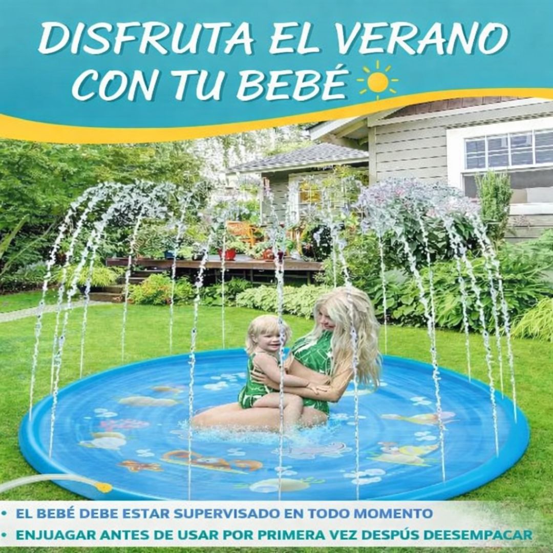 🐳💦PISCINA INFLABLE CON PILETA PARA BEBÉS Y NIÑOS 👶💙